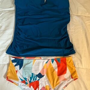 Colorful Two-Piece Swimsuit